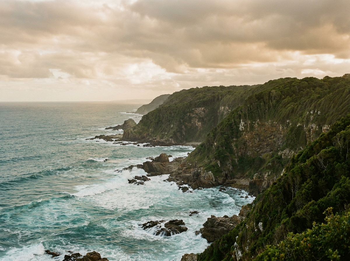 Küste der Garden Route am Indischen Ozean