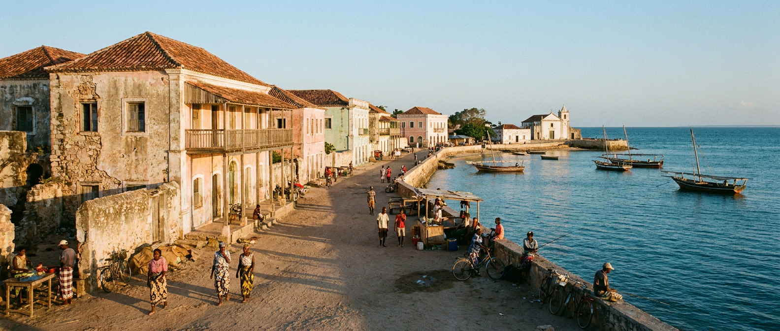 Ilha de Moçambique am Indischen Ozean
